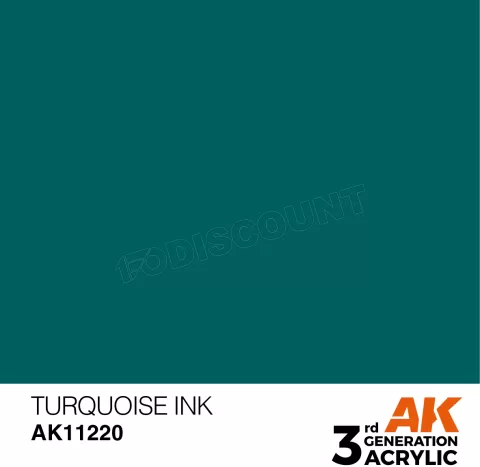 Photo de Ak Interactive  Pot de Peinture - Turquoise Ink (17 ml)