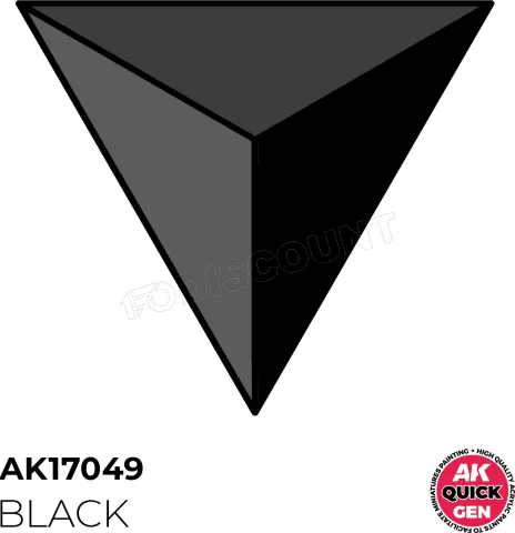 Photo de Ak Interactive Pot de Quick Gen - Black (18 ml)