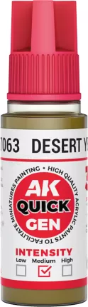 Photo de Ak Interactive Pot de Quick Gen - Desert Yellow (18 ml)