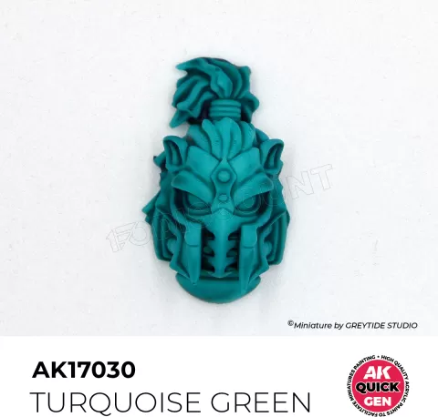 Photo de Ak Interactive Pot de Quick Gen - Turquoise Green (18 ml)