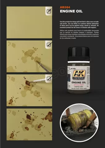 Photo de Ak Interactive Pot d'Enamel Effects - Fresh Engine Oil (35 ml)