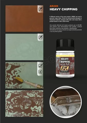 Photo de Ak Interactive Pot d'Enamel Effects - Heavy Chipping Effects (35 ml)