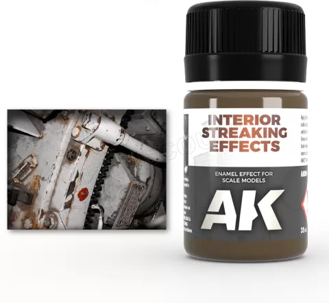 Photo de Ak Interactive Pot d'Enamel Effects - Streaking Grime for Interiors (35 ml)