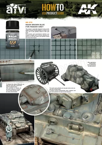 Photo de Ak Interactive Pot d'Enamel Effects - Wash For Panzer Grey Vehicles (35 ml)