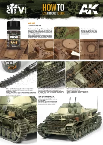 Photo de Ak Interactive Pot d'Enamel Effects - Wash For Track (35 ml)