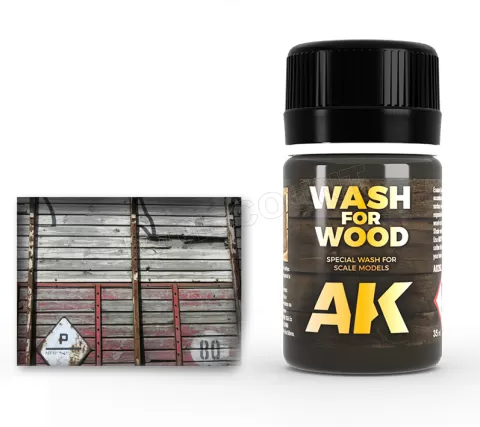 Photo de Ak Interactive Pot d'Enamel Effects - Wash for Wood (35 ml)
