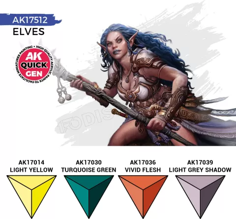 Photo de Ak Interactive Quick Gen - Elves (Set 4 Refs)
