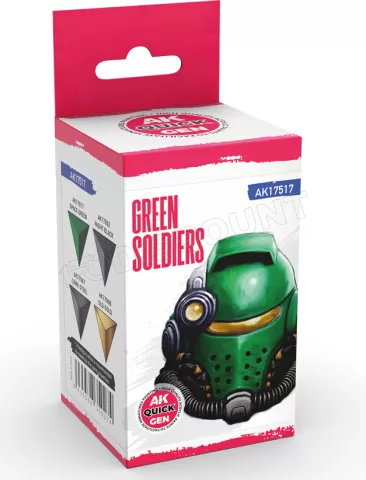 Photo de Ak Interactive Quick Gen - Green Soldiers (Set 4 Refs)
