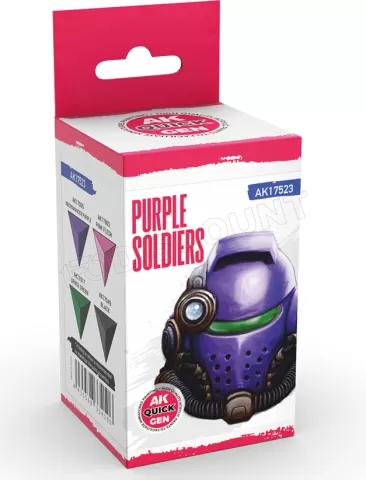 Photo de Ak Interactive Quick Gen - Purple Soldiers (Set 4 Refs)