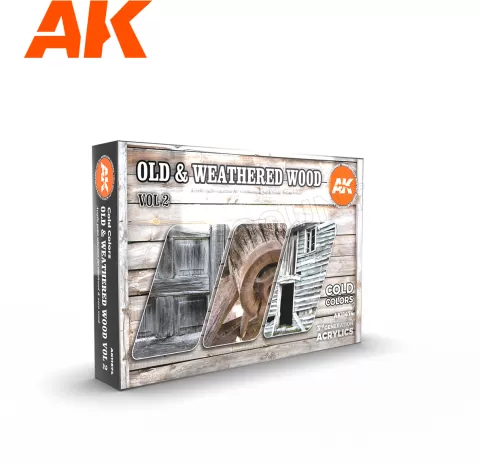 Photo de Ak Interactive Set de Peinture - Old Weathered Wood Vol.2