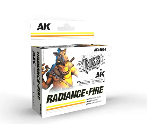 Photo de Ak Interactive Set de : The Inks - Radiance & Fire (Set de 3 Ref.)