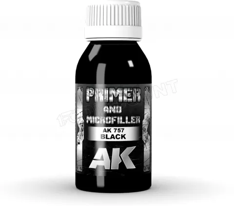 Photo de Ak Interactive - Xtreme Metal : Black Primer & Microfiller (100ml)