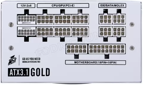 Photo de Alimentation ATX 1stPlayer NGDP Gold - 1200W (Blanc)