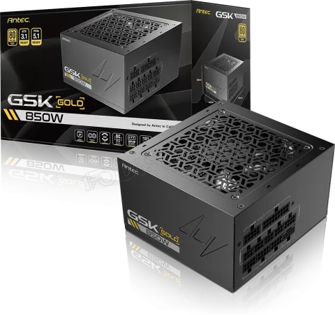 Photo de Alimentation ATX Antec GSK ATX 3.1 - 850W (Noir)