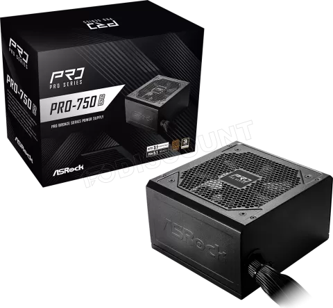 Photo de Alimentation ATX ASRock Pro-B - 750W (Noir)