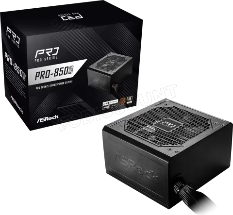 Photo de Alimentation ATX ASRock Pro-B - 850W (Noir)