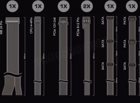 Photo de Alimentation ATX ASRock Pro-G - 750W (Noir)
