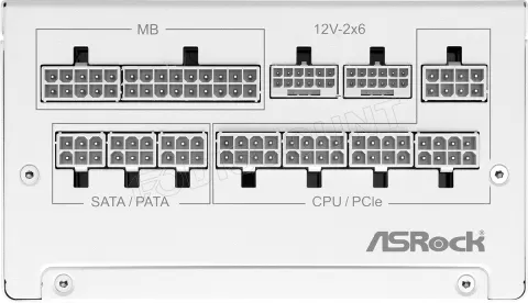 Photo de Alimentation ATX ASRock Steel Legend - 1200W (Blanc)