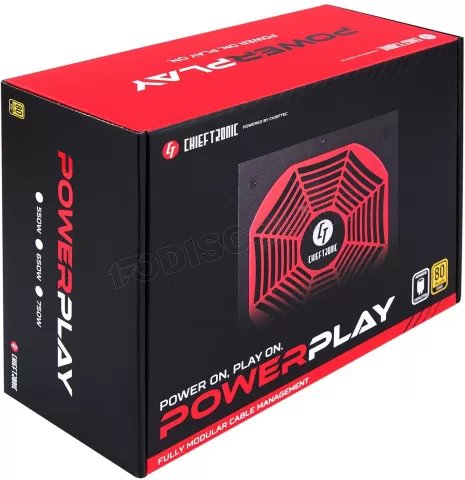 Photo de Alimentation ATX Chieftec Chieftronic Power Play GPU-850FC - 850W (Noir/Rouge)