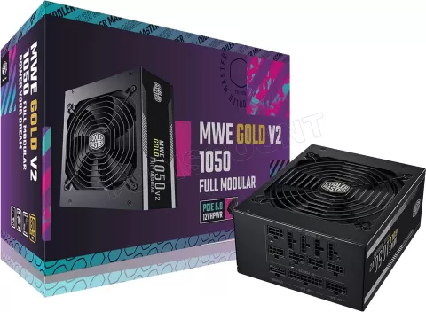 Photo de Alimentation ATX Cooler Master MWE Gold V2 - 1050W (Noir)