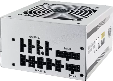 Photo de Alimentation ATX Cooler Master MWE Gold V2 - 750W (Blanc)