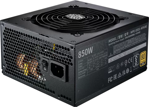 Photo de Alimentation ATX Cooler Master MWE Gold V2 ATX 3.0 - 850W (Noir)