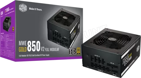 Photo de Alimentation ATX Cooler Master MWE Gold V2 ATX 3.0 - 850W (Noir)