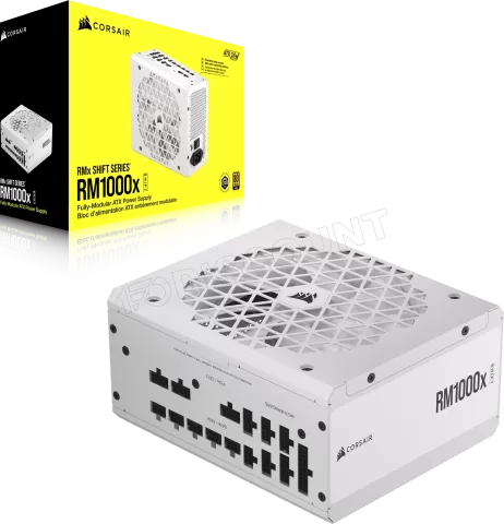 Photo de Alimentation ATX Corsair RMx Shift - 1000W (Blanc)