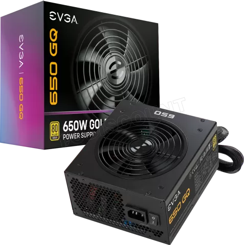 Photo de Alimentation ATX EVGA GQ - 650W (Noir)