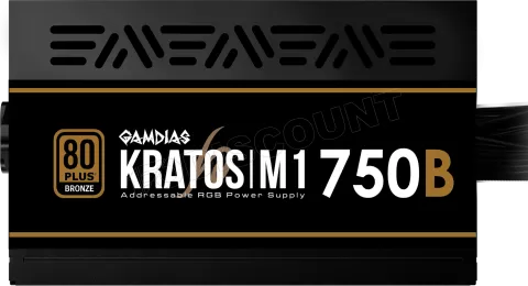 Photo de Alimentation ATX Gamdias Kratos M1-750B RGB - 750W (Noir) Bronze