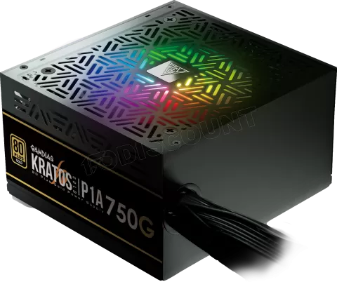 Photo de Alimentation ATX Gamdias Kratos P1A-750G RGB - 750W (Noir) Gold