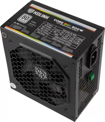 Photo de Alimentation ATX Kolink Core RGB - 500W (Noir)