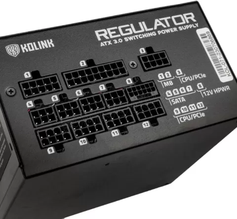 Photo de Alimentation ATX Kolink Regulator - 1000W (Noir)