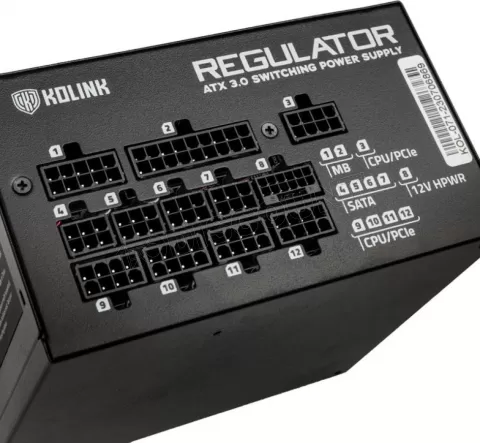 Photo de Alimentation ATX Kolink Regulator - 1200W (Noir)