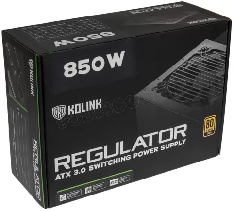 Photo de Alimentation ATX Kolink Regulator - 850W (Noir)