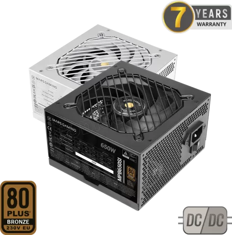 Photo de Alimentation ATX Mars Gaming MPB-SI - 650W (Noir)