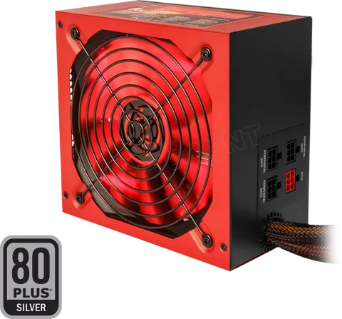 Photo de Alimentation ATX Mars Gaming Vulcano MP - 750W (Noir/Rouge)