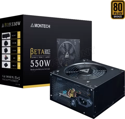 Photo de Alimentation ATX Montech Beta - 550W (Noir)