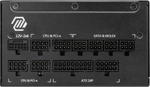 Photo de Alimentation ATX MSI Mag A1000GL PCIe5 - 1000W (Noir)