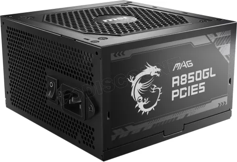 Photo de Alimentation ATX MSI Mag A850GL PCIe5 - 850W (Noir)