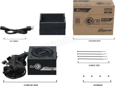 Photo de Alimentation ATX Seasonic Core BC - 850W (Noir)