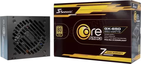 Photo de Alimentation ATX Seasonic Core GX V2 2024 - 650W (Noir)