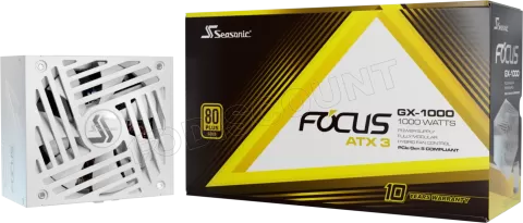 Photo de Alimentation ATX Seasonic Focus GX ATX 3 (2024) - 1000W (Blanc)