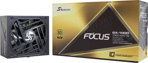 Photo de Alimentation ATX Seasonic Focus GX ATX 3.0 - 1000W (Noir)