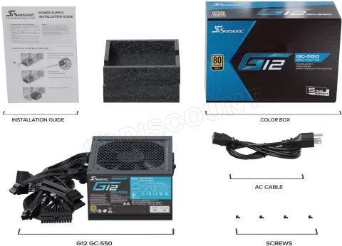 Photo de Alimentation ATX Seasonic G12 GC - 550W (Noir)