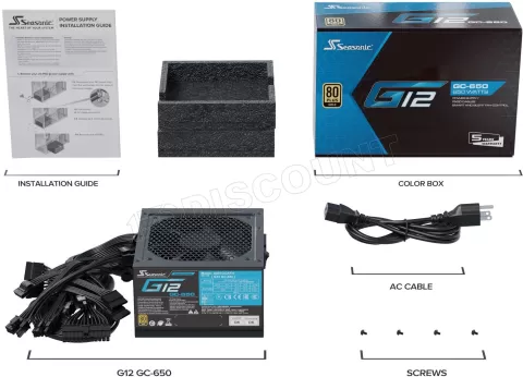 Photo de Alimentation ATX Seasonic G12 GC - 650W (Noir)