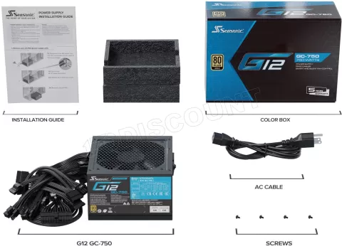 Photo de Alimentation ATX Seasonic G12 GC - 750W (Noir)