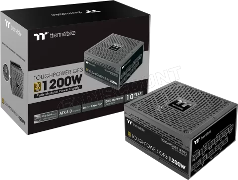 Photo de Alimentation ATX Thermaltake Toughpower GF3 - 1200W (Noir)