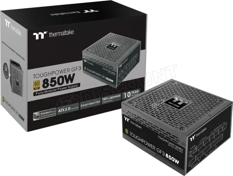 Photo de Alimentation ATX Thermaltake Toughpower GF3 - 850W (Noir)