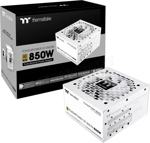 Photo de Alimentation ATX Thermaltake Toughpower GT - 850W (Blanc)